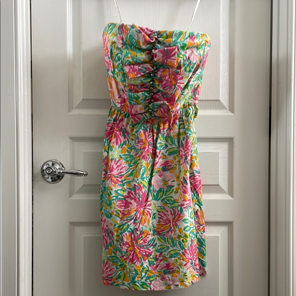 Lilly Pulitzer White and Pink Dress